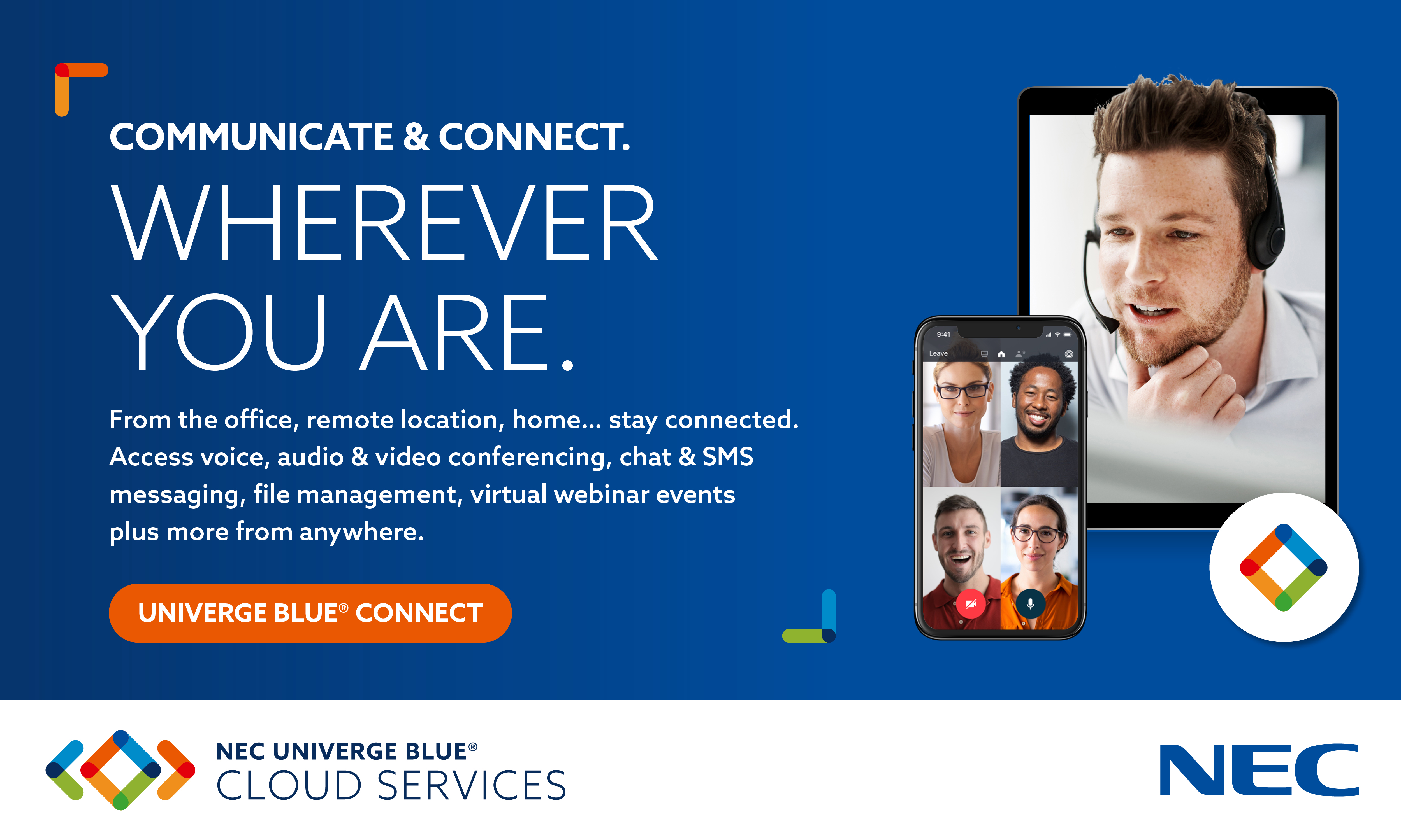 NEC Univerge Blue Webbanners CONNECT 3 | Phone Systems and Data Cabling