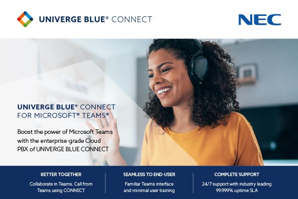 UNIVERGE BLUE CONNECT for Microsoft teams | Phone Systems and Data Cabling
