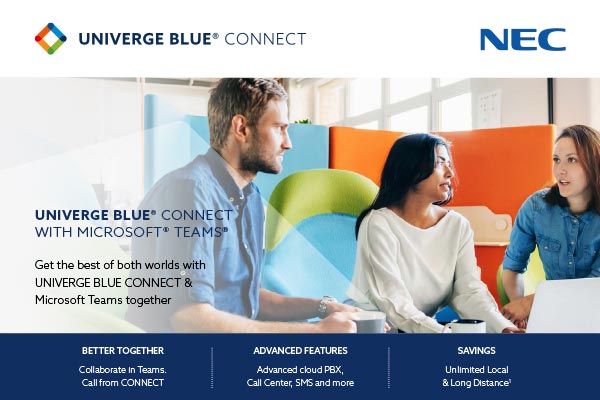 UNIVERGE BLUE CONNECT with Microsoft teams | Phone Systems and Data Cabling